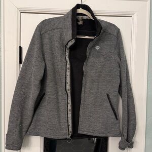 Pearl Izumi Gray knit & fleece jacket size Large